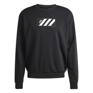 Sudadera Adidas Copa cuello redondo negro vista frontal