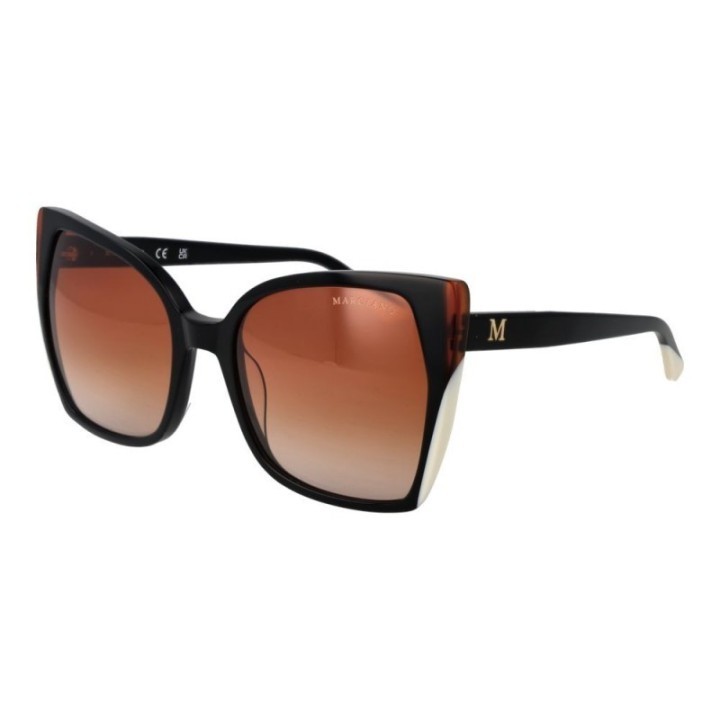 Gafas de sol para mujer Marciano by Guess negras con lentes marrones degradadas