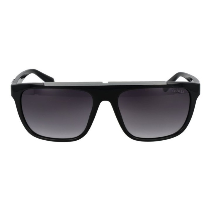 Gafas de sol polarizadas negras para hombre Guess vista frontal