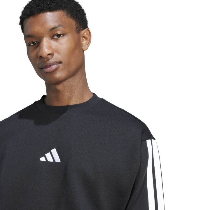 Sudadera Adidas M 3S FL SWT NEGRO/BLANCO