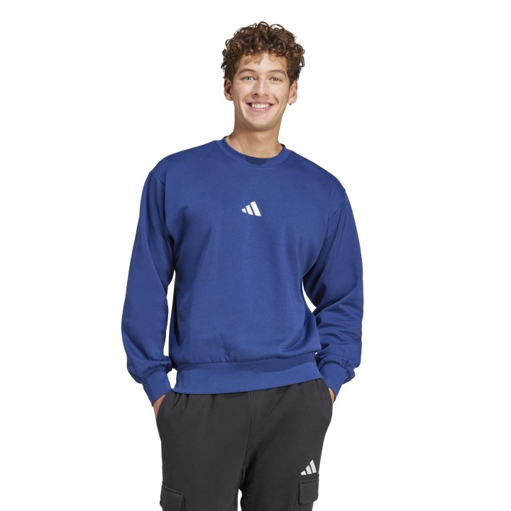 Sudadera Adidas M FEELCOZY SWT AZUL OSCURO/BLANCO