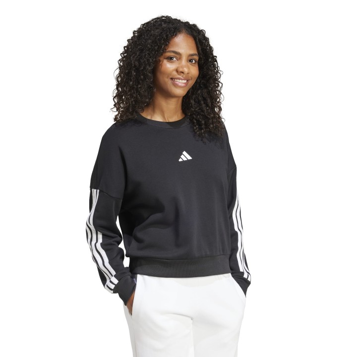 Sudadera Adidas W 3S FT SWT NEGRO/BLANCO