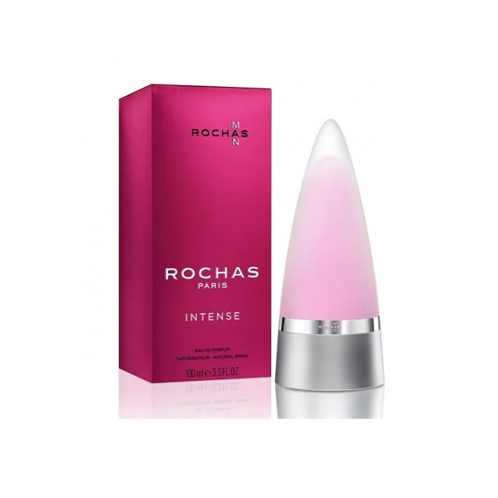 Perfume Rochas Man Intense 100 ml para hombre frasco rosa vista frontal