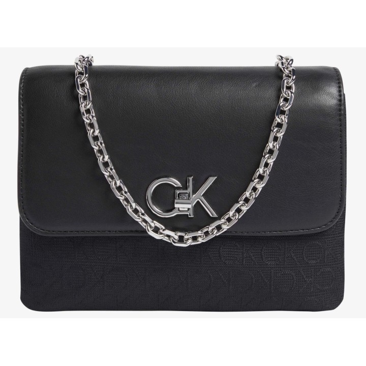 Calvin Klein Bolso amplio y negro de poliéster