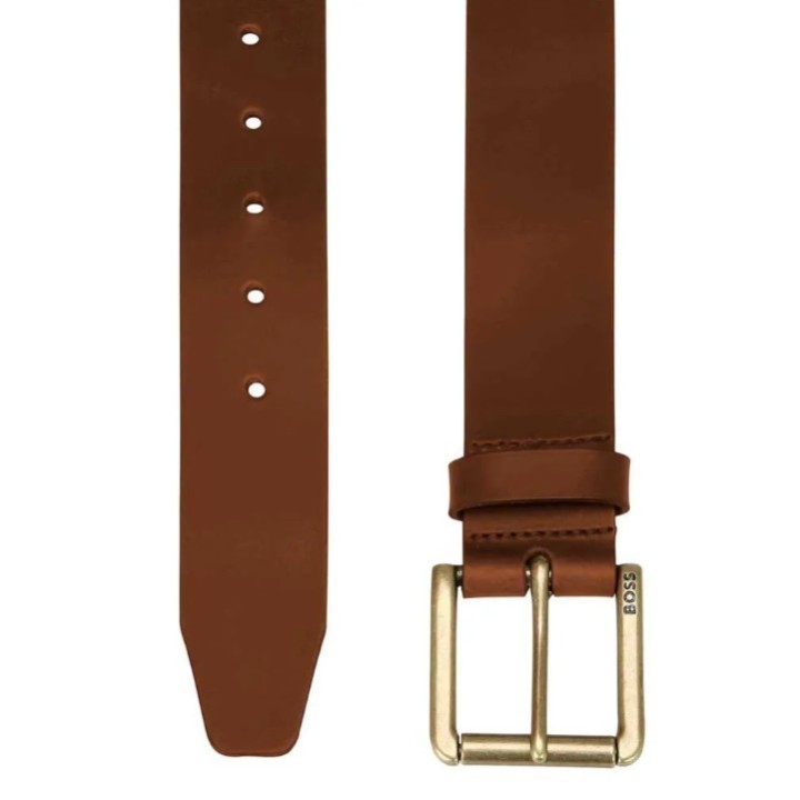 Cinturón Hugo Boss piel marrón