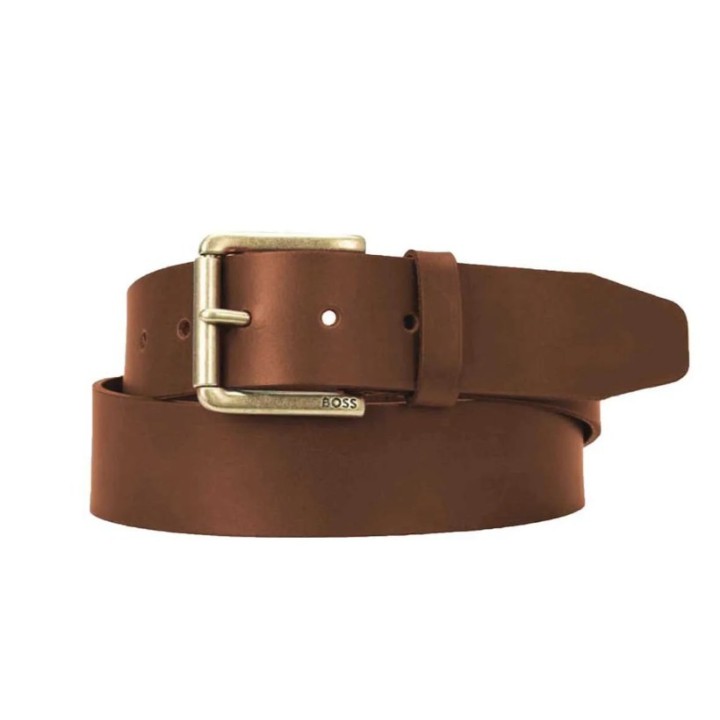 Cinturón Hugo Boss piel marrón