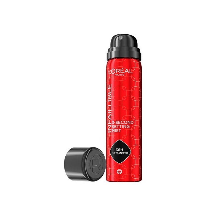 Spray fijador maquillaje L’Oréal Infallible Setting Mist detalle