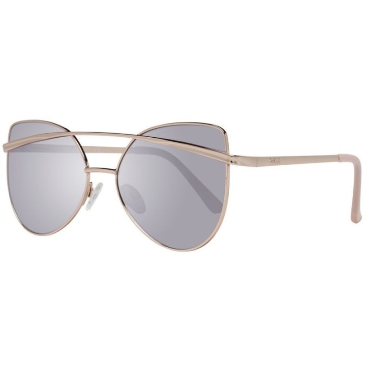 Gafas de sol Guess para mujer de metal oro rosa con lentes espejadas