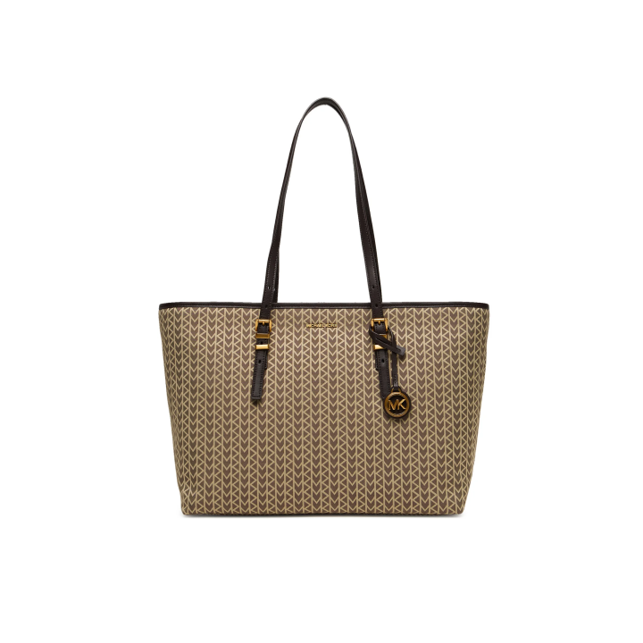 Bolso Michael Kors de jacquard beige
