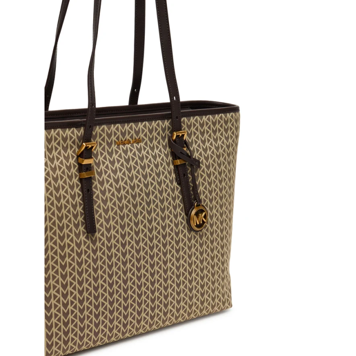 Bolso Michael Kors de jacquard beige