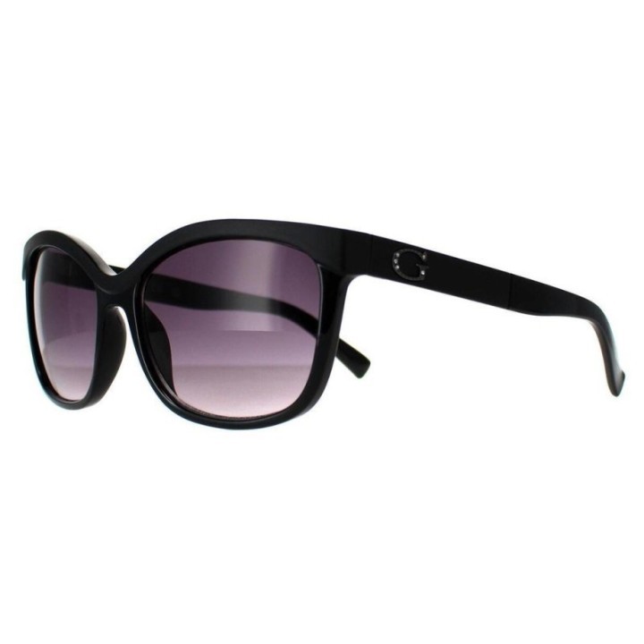 Gafas de sol Guess para mujer en resina negra con lente polarizada vista lateral