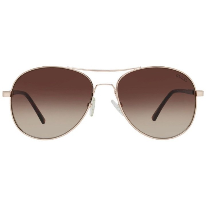 Gafas de sol doradas de metal Guess para mujer