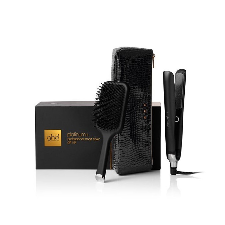 Set regalo ghd Platinum+ plancha inteligente vista frontal