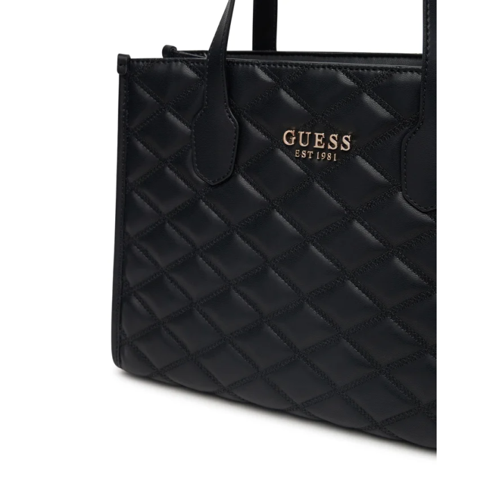 Bolso Guess Tamsin de polietileno con relieve negro