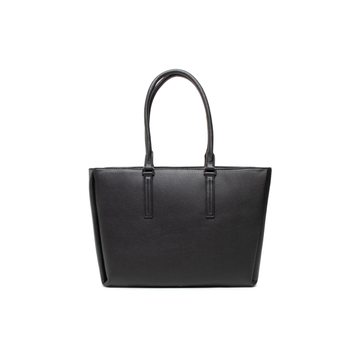 Bolso Calvin Klein de polietileno con logo negro frente