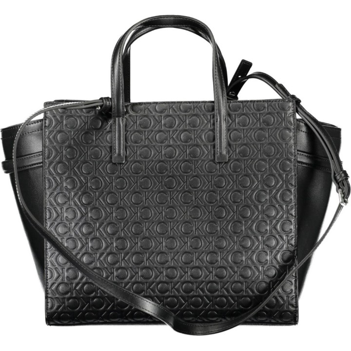 Bolso Calvin Klein de poliéster con logo negro