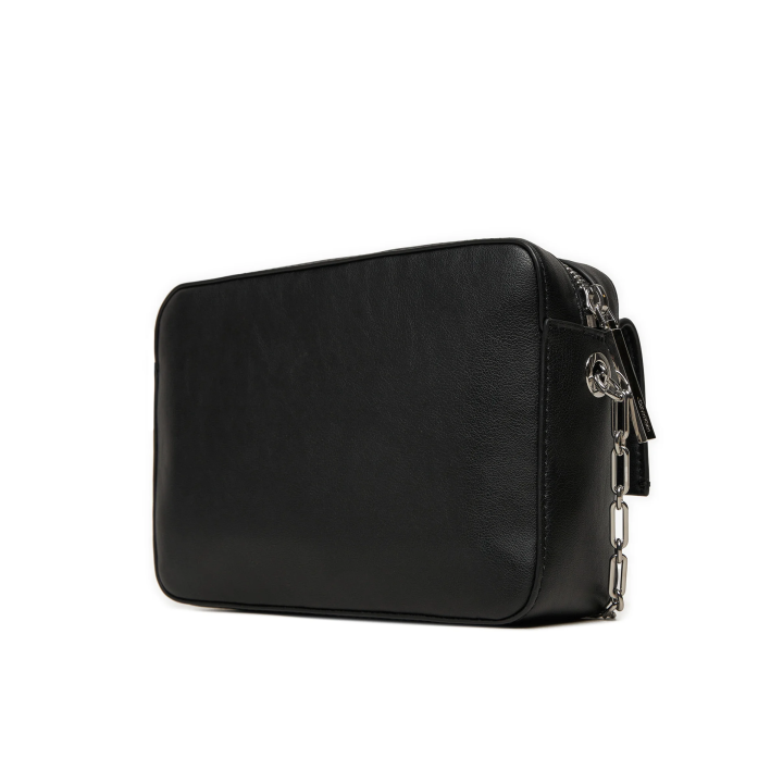 Bolso cruzado Calvin Klein de poliéster negro dorsal