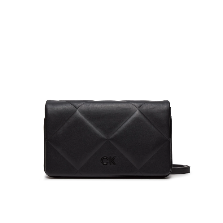 bolso acolchado negro para mujer Calvin Klein vista frontal