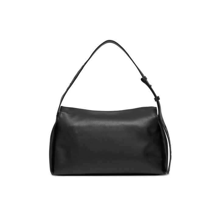 Bolso Calvin Klein minimalista con logo en la asa vista dorsal