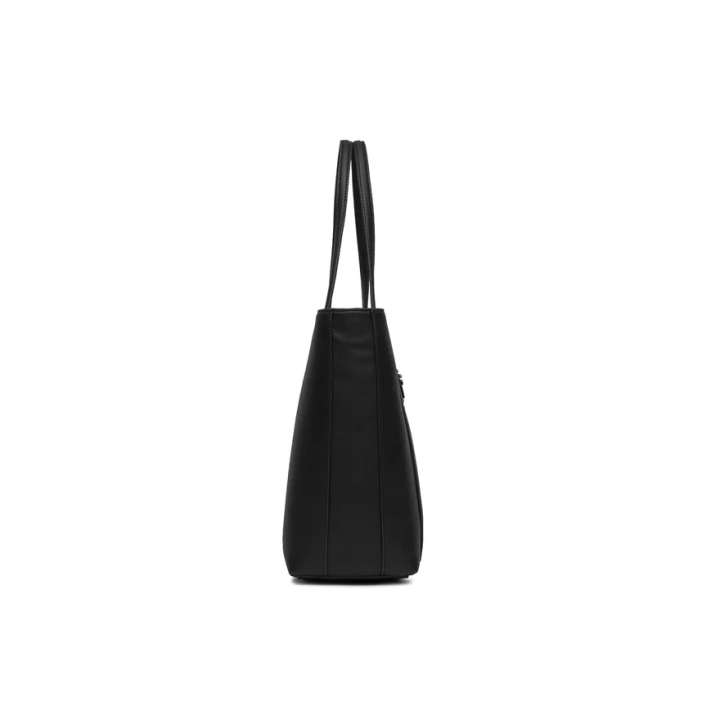 Bolso Calvin Klein grande de poliéster negro uso diario vista lateral