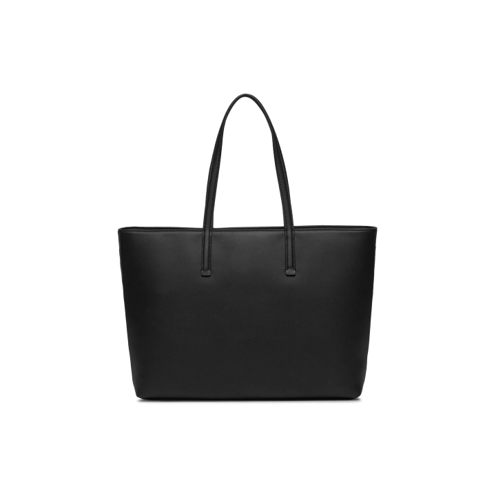 Bolso Calvin Klein grande de poliéster negro uso diario vista dorsal