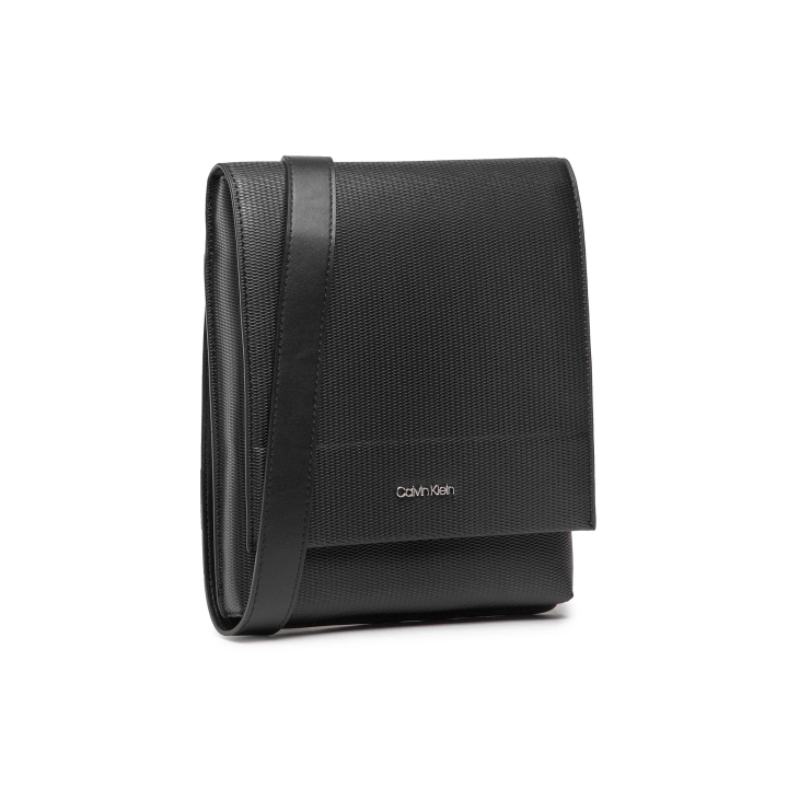 Calvin Klein Bandolera de poliéster negra