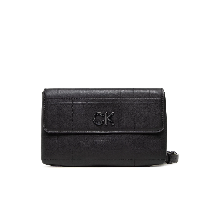 Bolso Calvin Klein de poliéster con correa ajustable negro