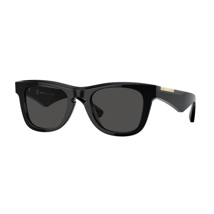 Gafas de sol Burberry cuadradas negro y gris diseño elegante vista frontal