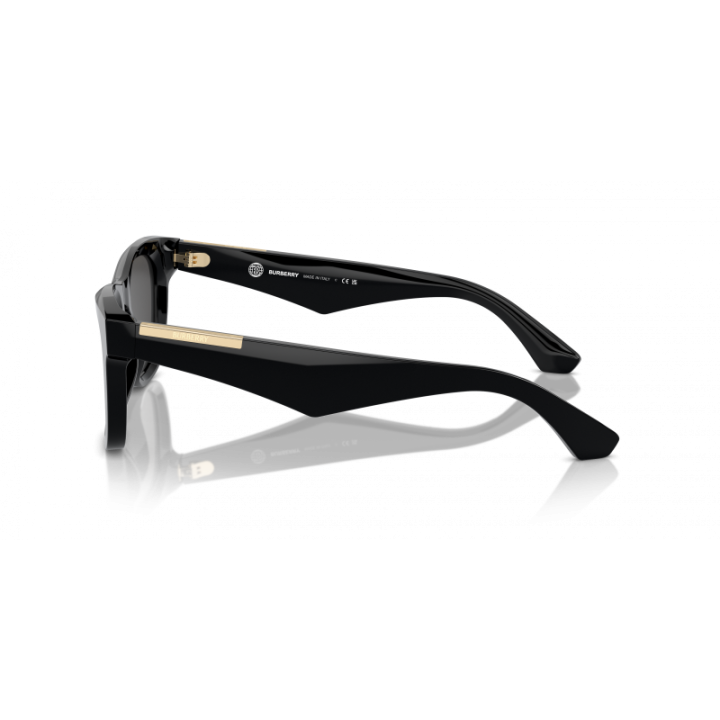 Gafas de sol Burberry cuadradas negro y gris diseño elegante detalle