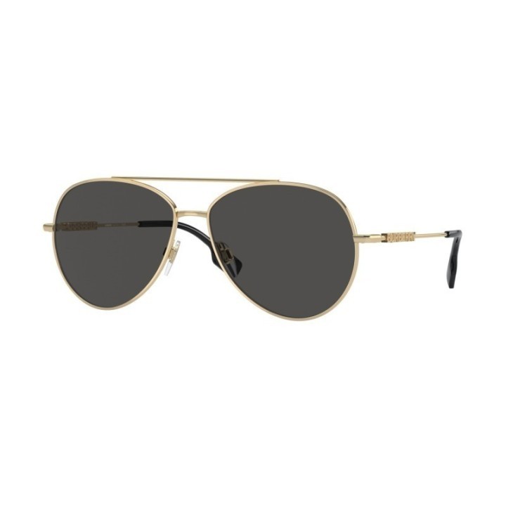 Gafas de sol Burberry estilo aviador doradas vista frontal