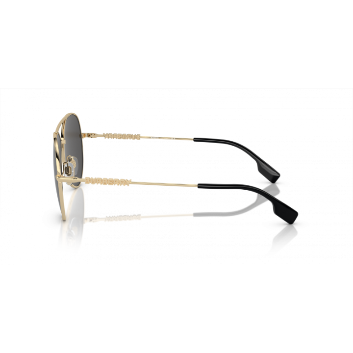 Gafas de sol Burberry estilo aviador doradas detalle