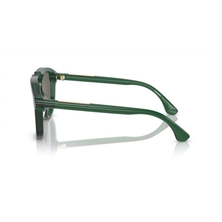 Gafas de sol Burberry aviador verde con lentes grises detalle