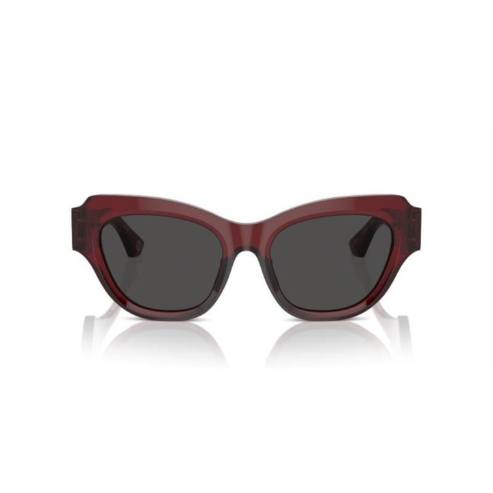 Gafas de sol Burberry mariposa burdeos detalle