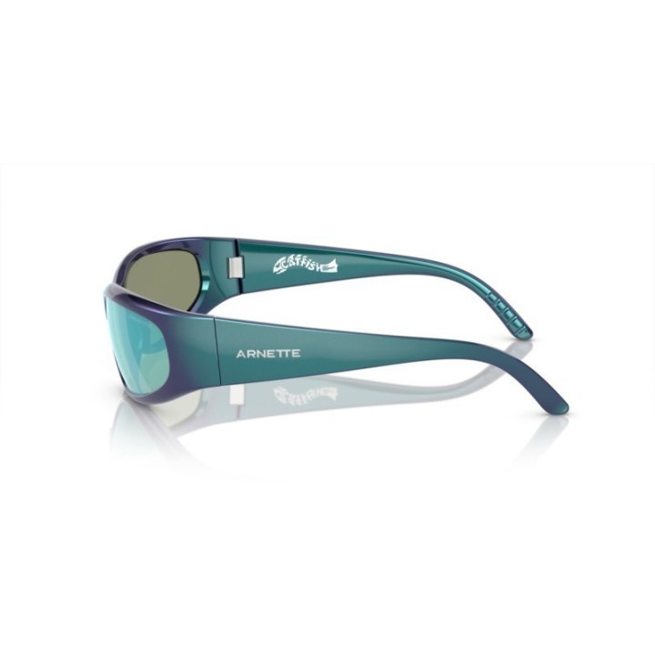 Gafas de sol Arnette Catfish rectangulares azul detalle