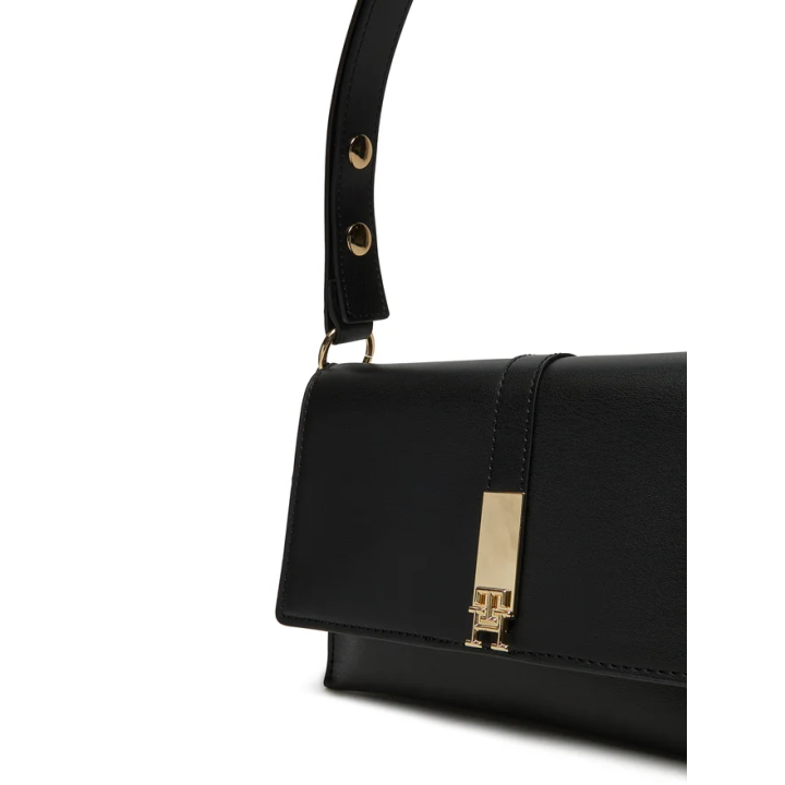 Bolso Tommy Hilfiger icónico de polietileno negro con correa ajustable