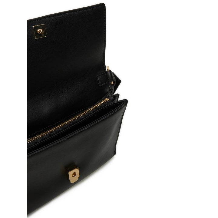 bolso negro de polietileno para mujer Tommy Hilfiger vista interior