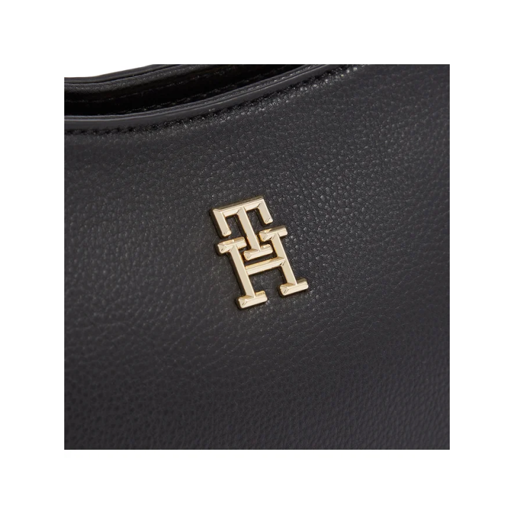bolso de hombro negro de poliéster para mujer Tommy Hilfiger vista detalle