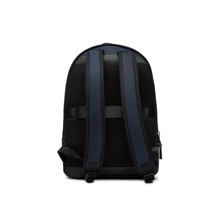 Mochila azul de poliéster reciclado para hombre Tommy Hilfiger vista dorsal