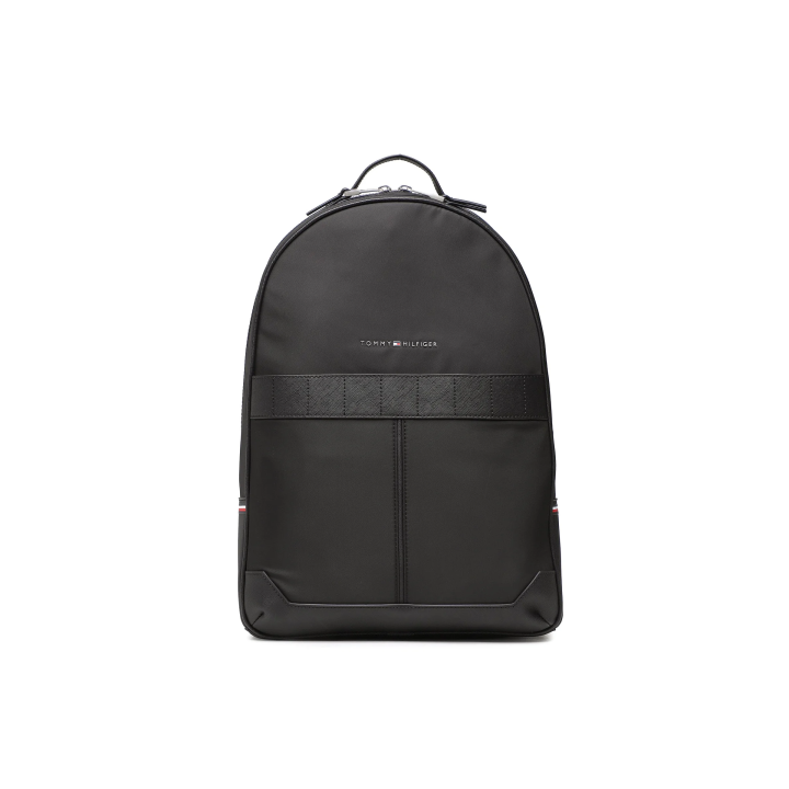 Mochila Tommy Hilfiger elevated de poliéster negra