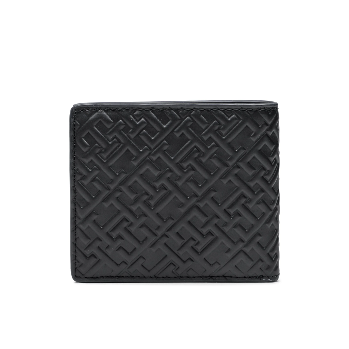 Cartera Tommy Hilfiger de piel con monedero azul oscuro