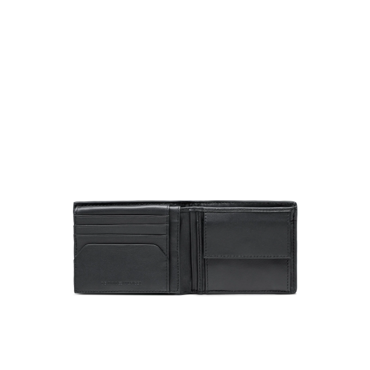 Cartera de piel azul para hombre Tommy Hilfiger vista interior