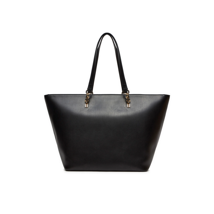 bolso tote negro de polietileno para mujer Tommy Hilfiger vista dorsal