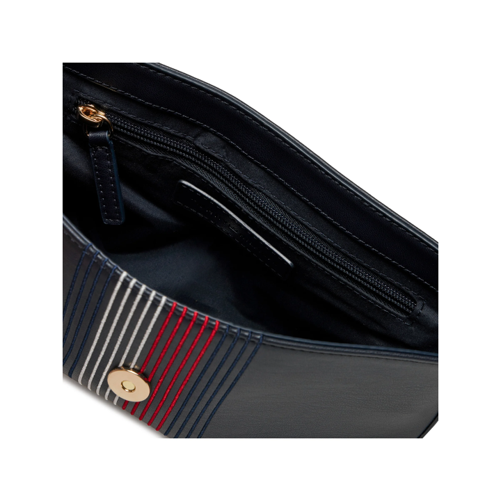 bolso de hombro azul para mujer Tommy Hilfiger detalle