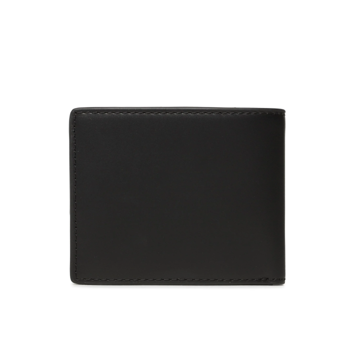 Cartera Tommy Hilfiger de piel negra con doble tarjetero