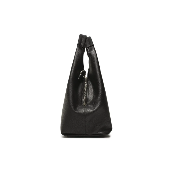 bolso hobo de polietileno negro para mujer Tommy Hilfiger vista lateral