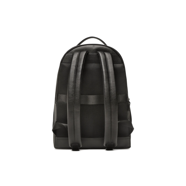Mochila de polietileno negra para hombre Tommy Hilfiger vista dorsal