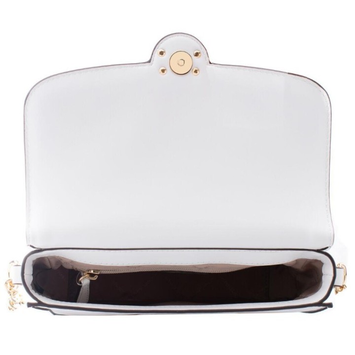Bandolera Michael Kors de piel blanca vista interior