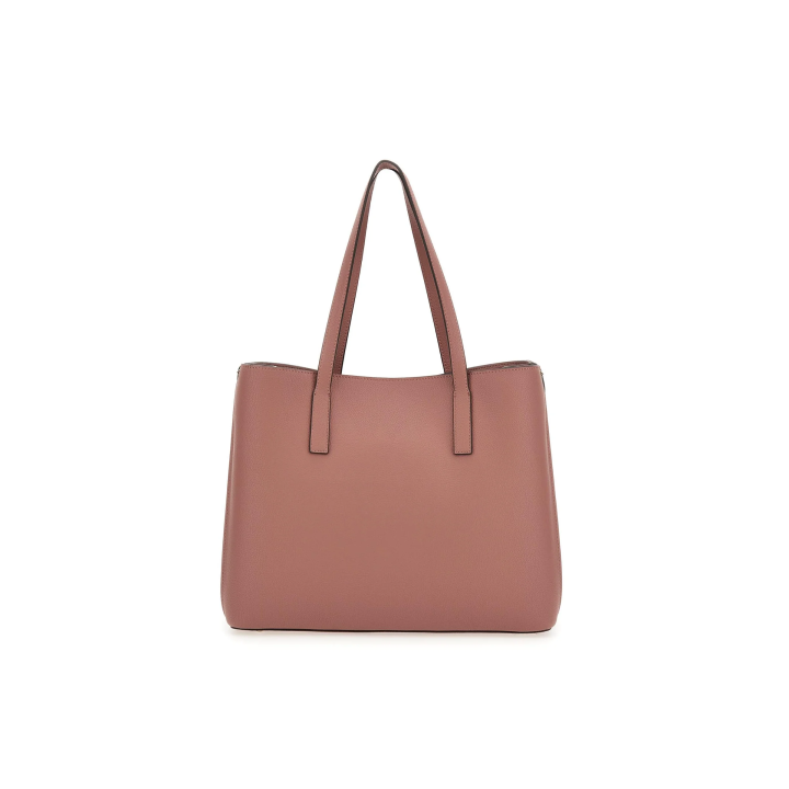 bolso tote de polietileno rosa para mujer Guess vista lateral