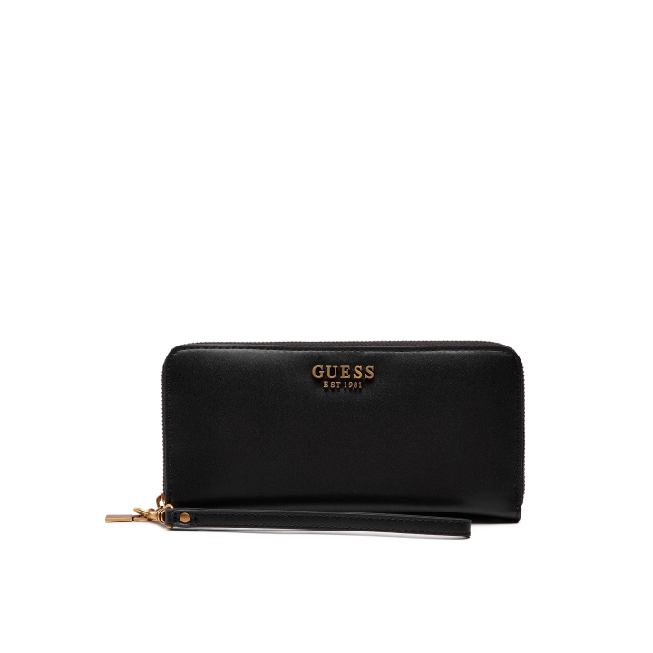 Cartera Guess Laurel rectangular de polietileno negra