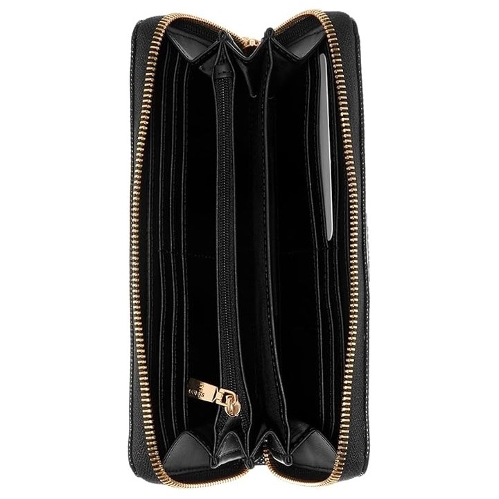 Cartera Guess Laurel rectangular de polietileno negra